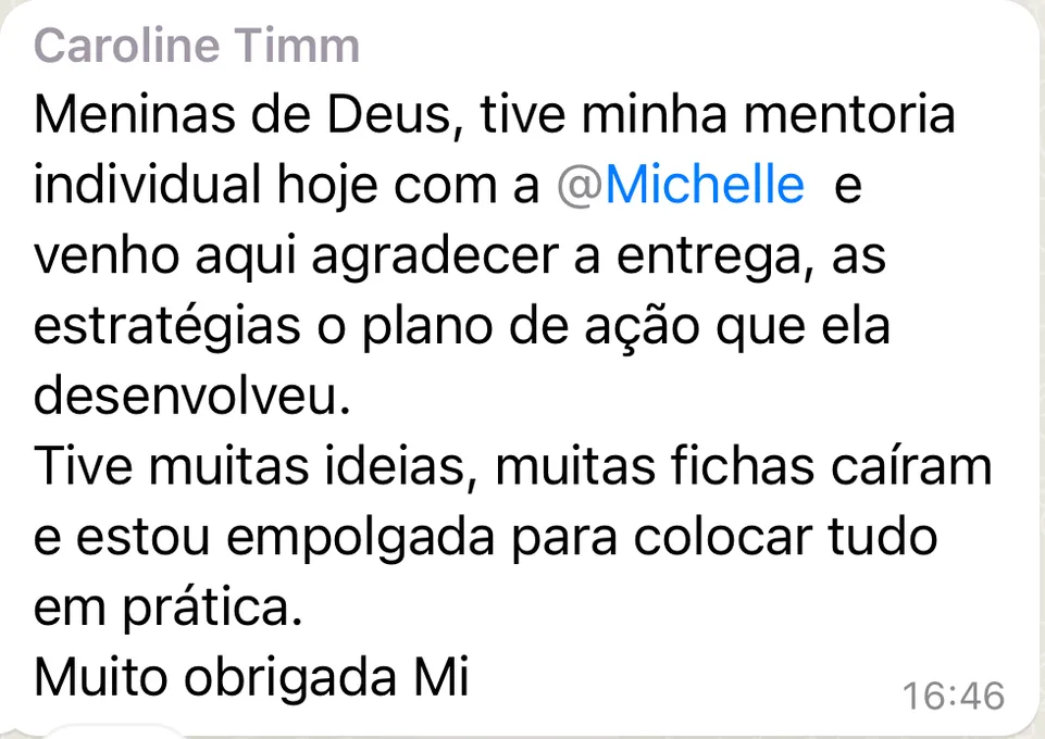 Message from Caroline