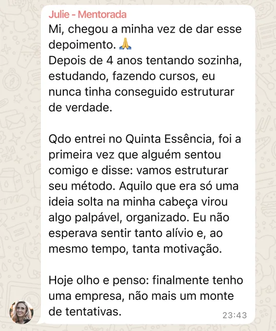 Message from Julie